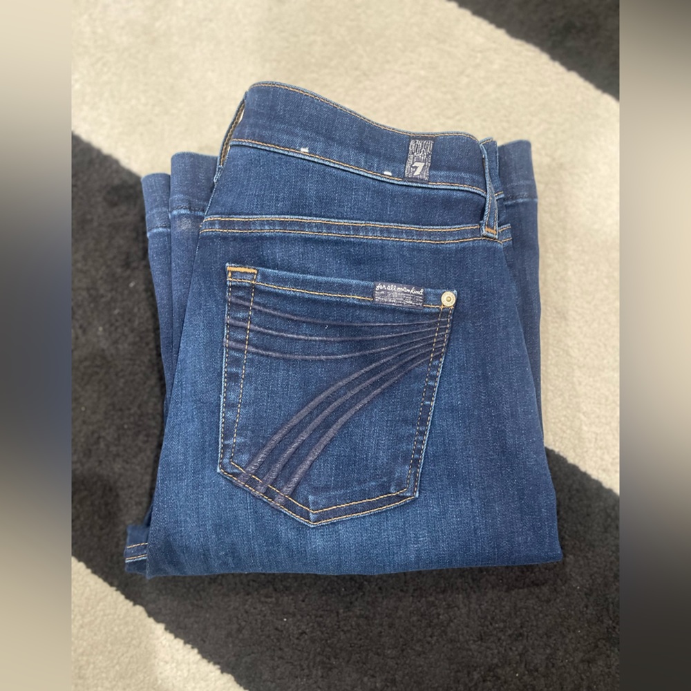 Dark-wash 7s Jeans